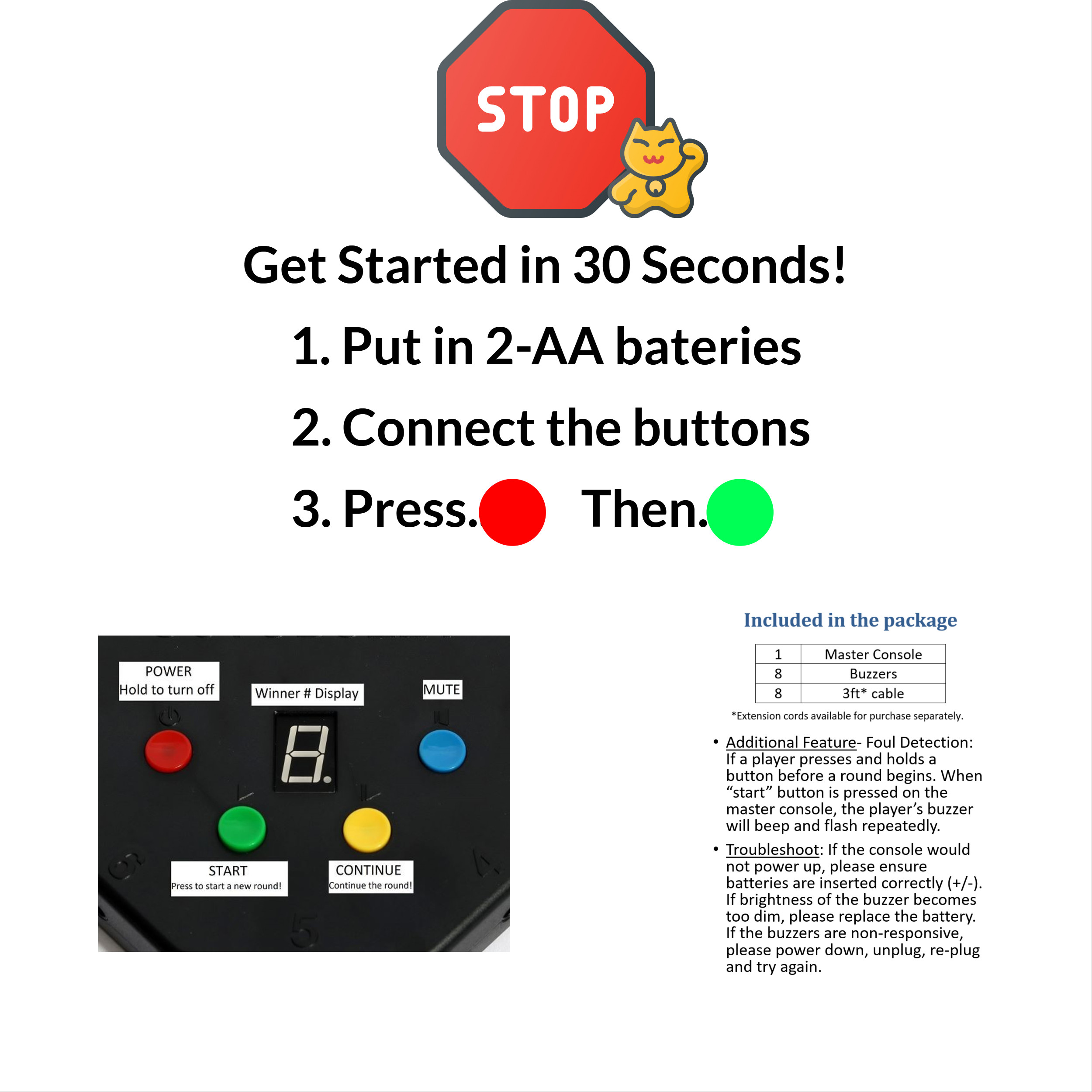 Buzzer System Quick Start Guide
